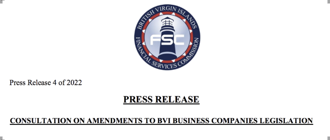 BVI發(fā)出《商業(yè)公司法》修正案咨詢稿，未來(lái)可能有這些變化。